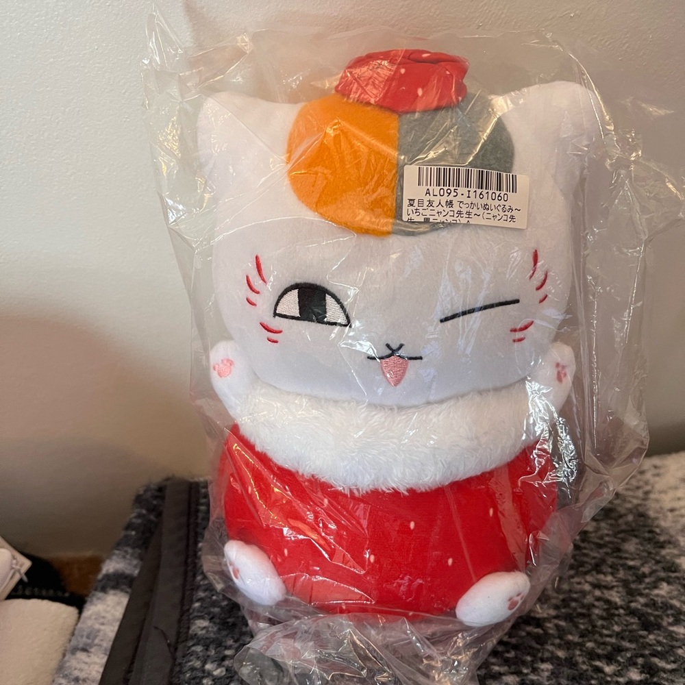 Natsume’s Book of Friends Strawberry Nyanko Sensei Cat Plush
